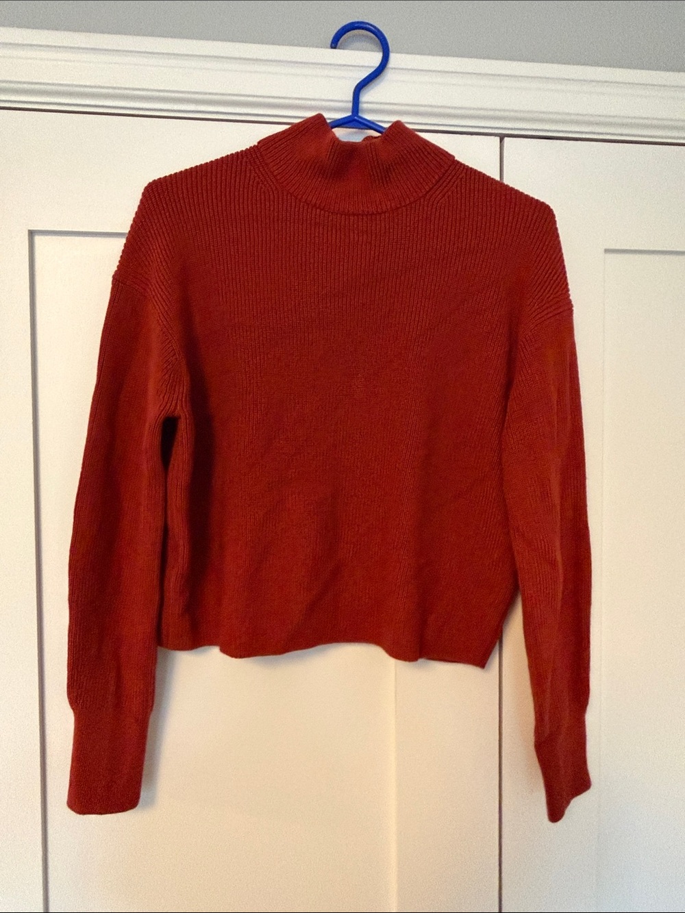 lululemon athletica Women's Mock Neck Sweater - Rust